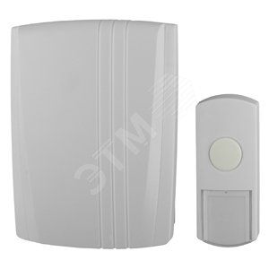 Звонок дверной проводной от сети 1 мелодия IP44 с вилкой белый