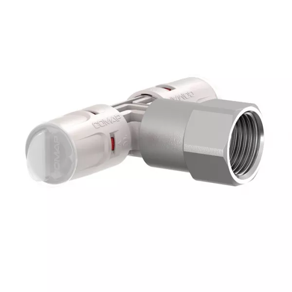Тройник Comap SkinPress PPSU с внутренней резьбой 20x2-F1/2"-20x2 Push