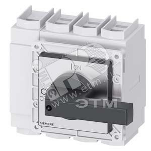 Выключатель главный контрольный 4п IU=160A P/AC-23A AT 400V=75KW черный