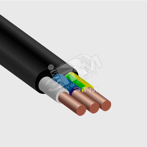Кабель силовой ВВГнг(А)-LS 3х4ок(N.PE)-0.66 однопроволочный