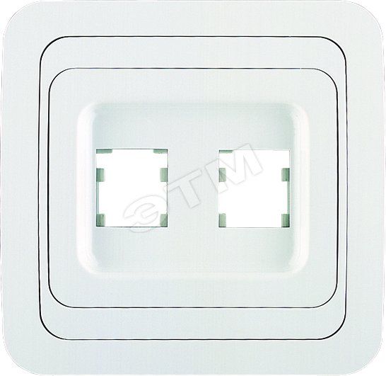 Mimoza Розетка гнездо + гнездо белая