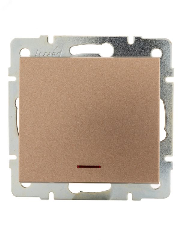 Выключатель RAIN с подсветкой бронза матовая механизм