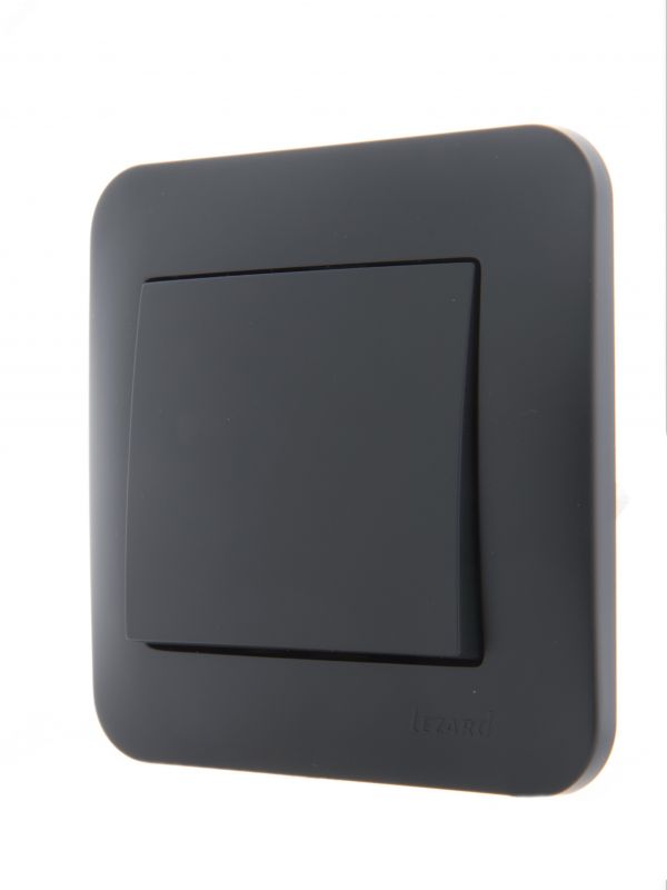 KARINA Выключатель чёрный бархат  (10шт/120шт)