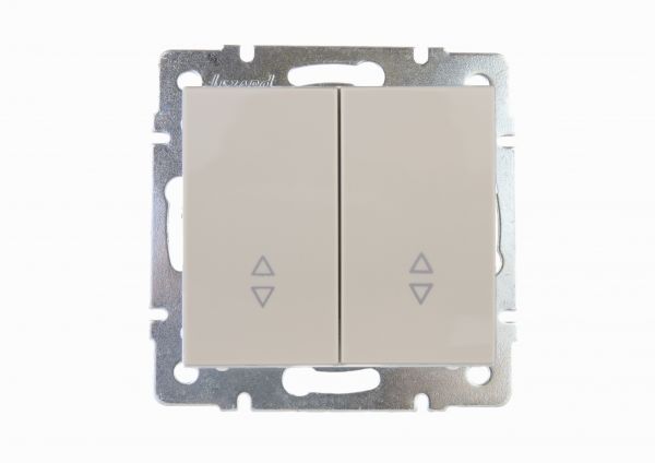 Выключатель RAIN проходной 2-ой крем механизм