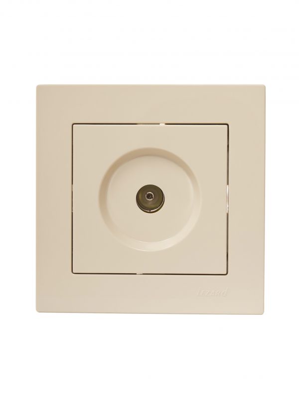 Vesna Розетка ТВ оконечная цв. крем