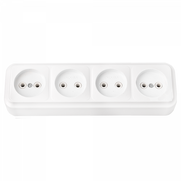 Беларусь Розетка 4 поста наружная без заземления