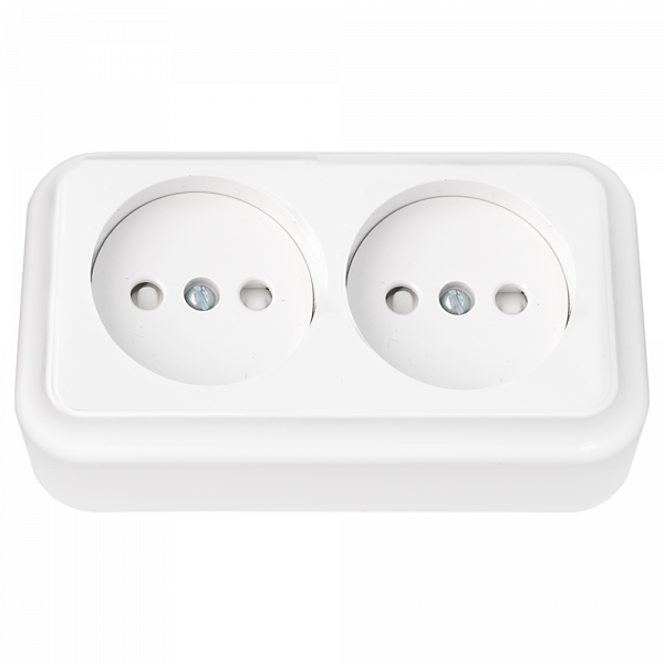 Беларусь Розетка двойная наружная со шторками