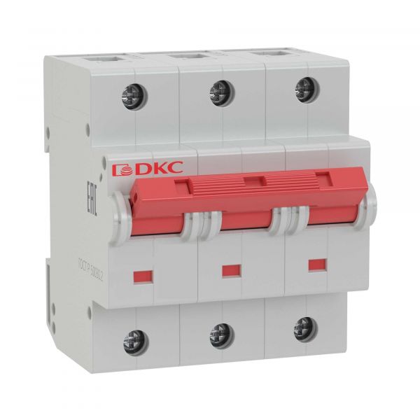 Выключатель автоматический модульный YON MD125 3P 100А D 15kA