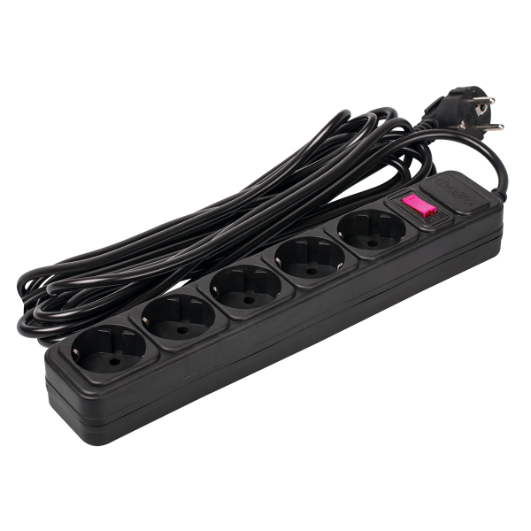 Фильтр сетевой ФАZА FOP-05GS-500-bk черный