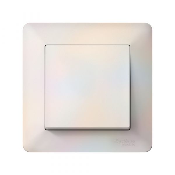 ATLASDESIGN AIR 1-постовая РАМКА, ЖЕМЧУГ/дымчатый белый