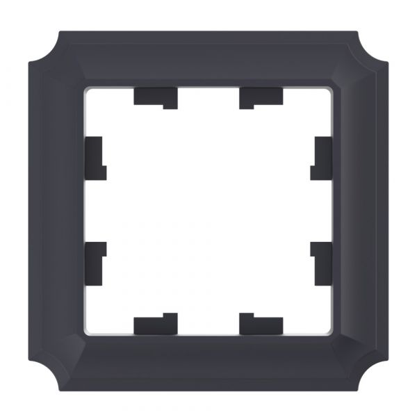 ATLASDESIGN ANTIQUE 1-постовая рамка, КАРБОН