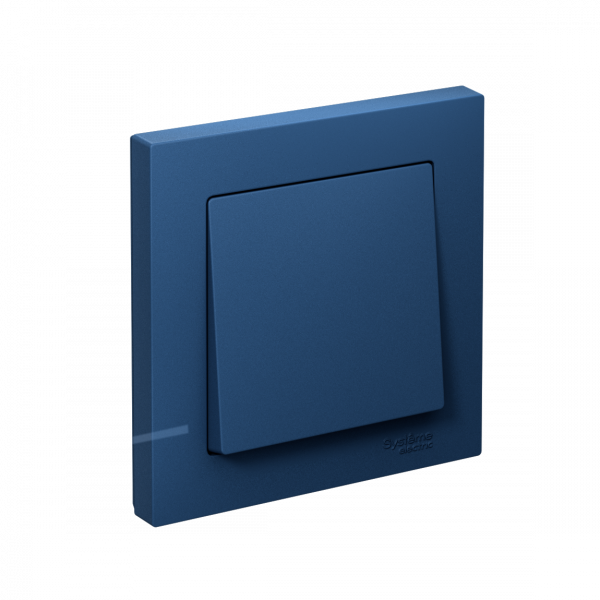 ATLASDESIGN 1-клавишный ВЫКЛЮЧАТЕЛЬ, сх.1, 10АХ, в сборе, быстрозажимные клеммы, АКВАМАРИН