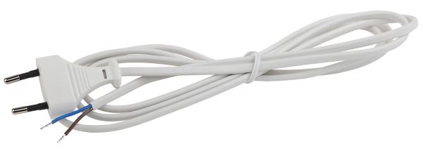 Шнур для бра UX-ШВВП-1,8m-W 1,8 м ШВВП 2x0,5мм2 белый