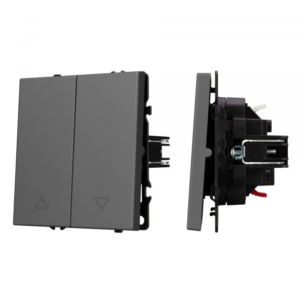 Механизм выключателя управления шторами SWT-NOBE-MKR2-SFPL-GR 230V, 10A, Серый, 1 пост