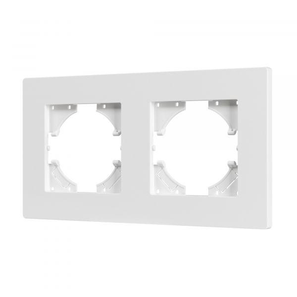 Рамка пластиковая FRM-PERIO-PL-2-WH