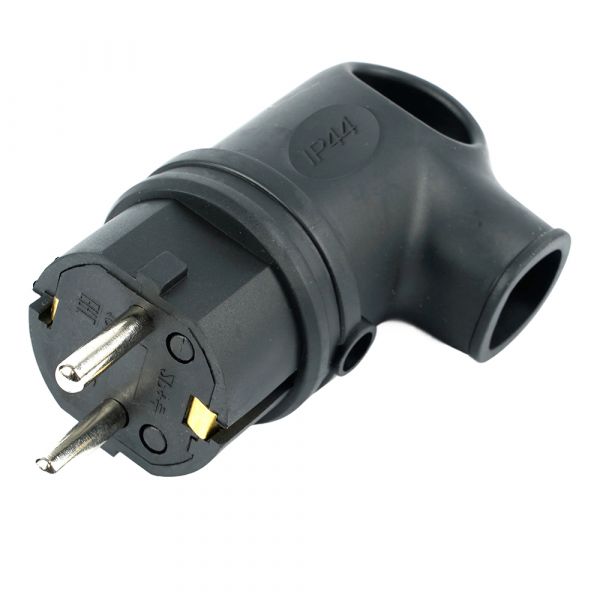 Вилка угловая с/з, каучук, Одри, черный