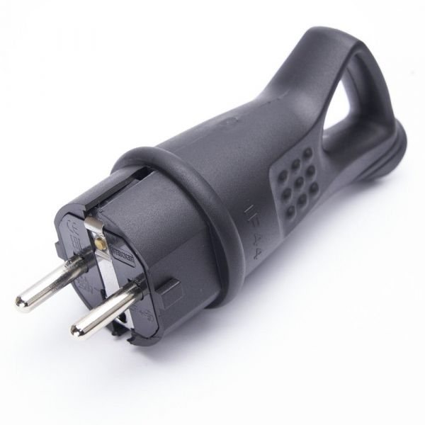 Вилка угловая с/з, каучук, Одри, черный