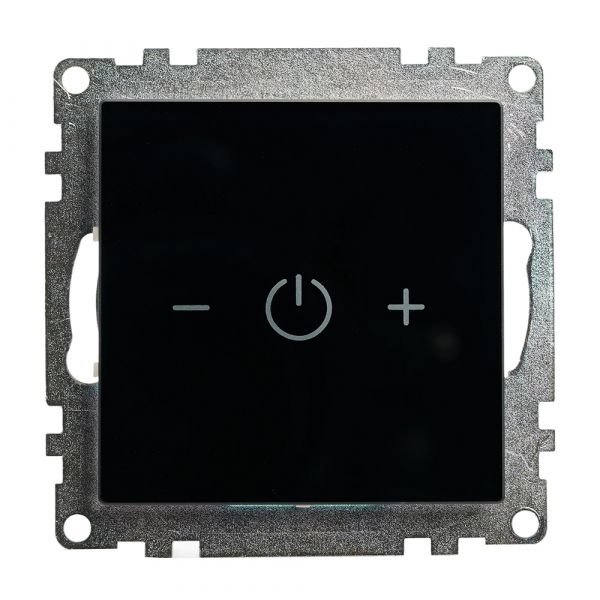 Выключатель диммирующий сенсорный (механизм) 250В 150W серия Катрин черный STEKKER