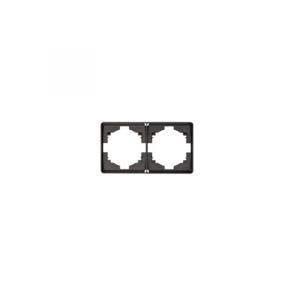 Рамка ROUND 2-постовая титан