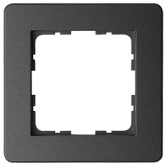 Рамка G-Flex 1-постовая, цвет черный матовый (soft touch)