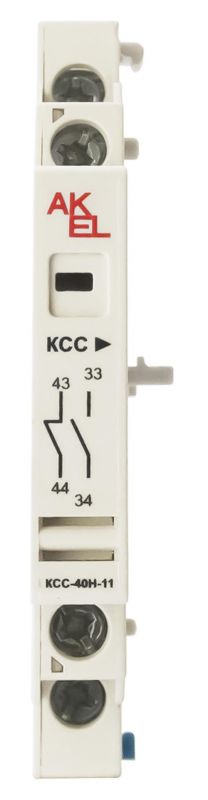 Контакт дополнительный выключателя защиты двигателя ВА47 ММС ДКБ КСС, 1НО+1НЗ, ММС-40Н Боковой AX 1NO+1NC