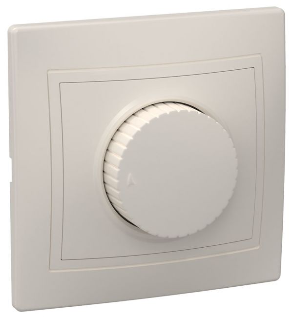 KVARTA Светорегулятор поворотный 400Вт ВСР10-1-0-ККм кремовый GENERICA