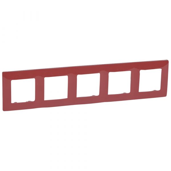 Рамка 5-местная красный ETIKA