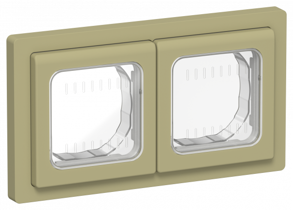 FLITE Рамка 2-местная IP55 Рпро-2-55-ФлО оливковый IEK