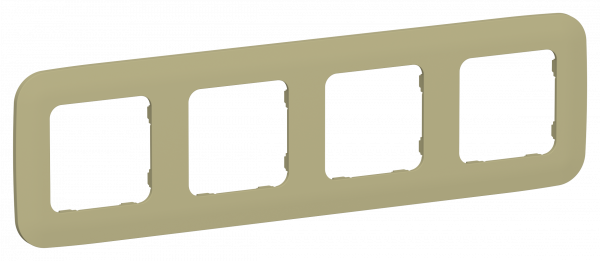 FLITE ARTISTIC Рамка 4-местная РУ-4-А-ФлО оливковый IEK