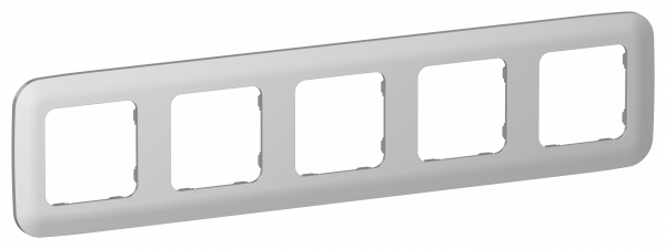 FLITE ARTISTIC Рамка 5-местная РУ-5-А-ФлА алюминий IEK