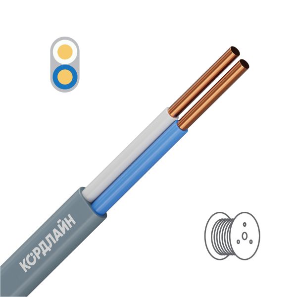 Кабель силовой КОРДЛАЙН ВВГ-Пнг(А)-LS 2x2,5ок(N)-0,66 барабан ТРТС