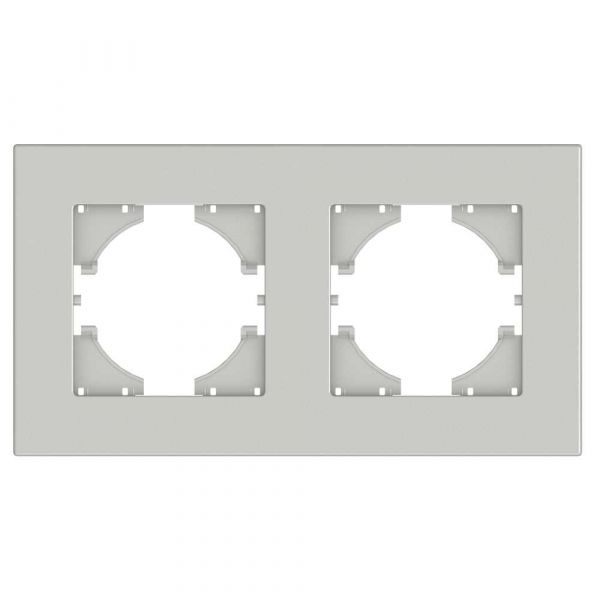 Рамка 2-местная City, жемчуг