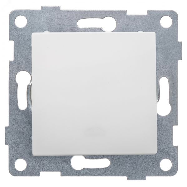 Выключатель переключатель проходной одноклавишный Ugra, механизм, 10А, 250В, белый