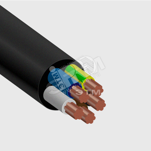 Кабель силовой ВВГнг 5х25-0.660 однопроволочный