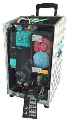 Готовый к использованию учебный кейс для обучения и приобретения состоит из системы SINAMICS S120   Drive. Корпус состоит из блока управления CU320-2 DP, SL модуля, двойного моторного модуля, 2       сервоприводов 1FK7 с энкодером и операционной