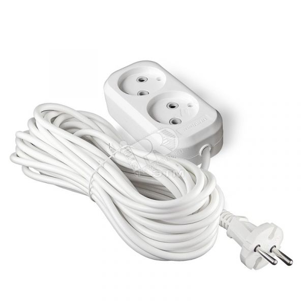 Удлинитель бытовой У6-011 М ПВС 2-0.75 2 гнезда 10м