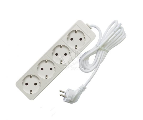 Удлинитель бытовой Союз 2200 Вт с заземлением 4 гнезда ПВС 7м