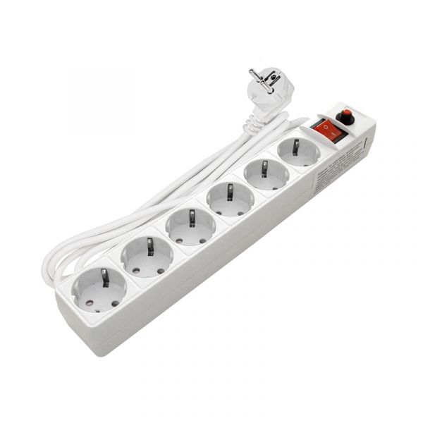 Фильтр сетевой ПВС 3х0.75 белый 3м