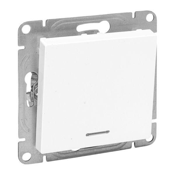 Эпика Механизм выключателя 1кл. с подсветкой белый EKF