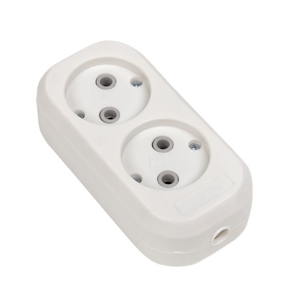 Колодка без заземления 2х10 А 2.2 кВт Эксперт