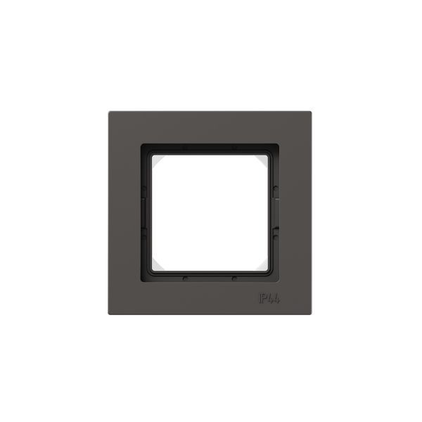 Рамка 1-местная IP44  мокко.  пластик Эпика EKF