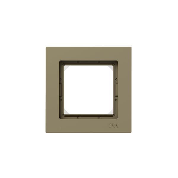 Рамка 1-местная IP44  шамп.  пластик Эпика EKF