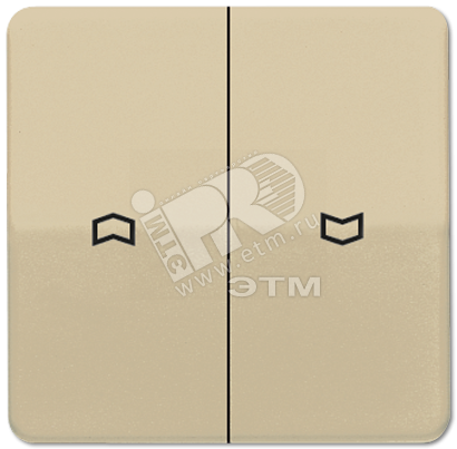 Клавиши для выключателя управления жалюзи 509VU и кнопки 539VU  золотая бронза