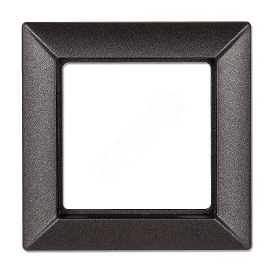 Рамка 1-местная для вертикальной и горизонтальной установки. Серия- Eco Profi. Материал- термопласт. Цвет- антрацит (крашеный)
