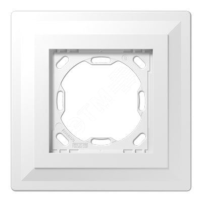 Монтажный адаптер для 1-ой рамки (выступ 3 мм на готовой стене)  для установки устройств и накладок серии LS990 в установочную коробку (для горизонтальной/вертикальной установки в штукатурку или гипсокартон толщиной от 12,5 мм)  Серия- LS ZERO