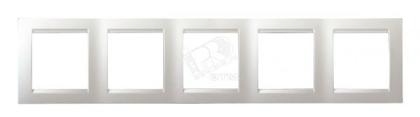 15 Рамка на 5 постов белый