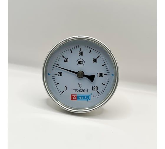 Термометр биметаллический Физтех ТБф-120 0…120C кт.1,5 d.100 IP54 ОШх6 ГЗЛ-РТ A2.0x14 U100x9/1, с гильзой (латунь) 4687205455277