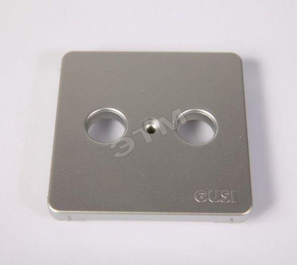 Накладка для телевизионной TV розетки серебро