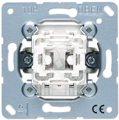 Переключатель 1-клавишный  (проходной) (Возможна подсветка в положении ВЫКЛ – с лампочками арт.- 98-220 (230В)). Механизм. 20A 250V