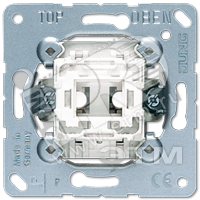 Переключатель универсальный 1-клавишный (проходной). Механизм. 10A 250V